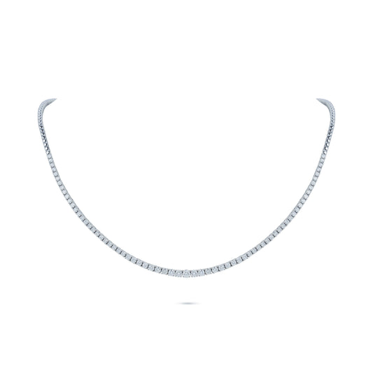 3.05 Carats Diamond Tennis Necklace
