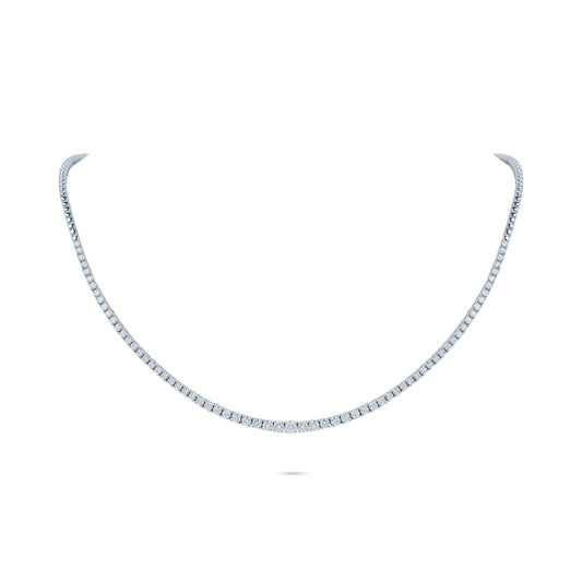 3.05 Carats Diamond Tennis Necklace