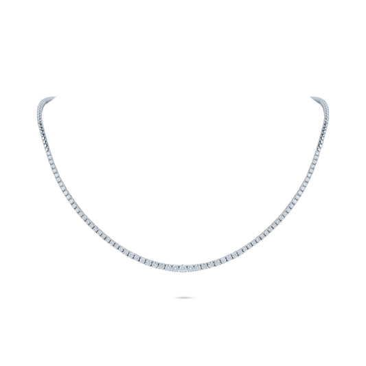 3.43 Carats Diamond Tennis Necklace