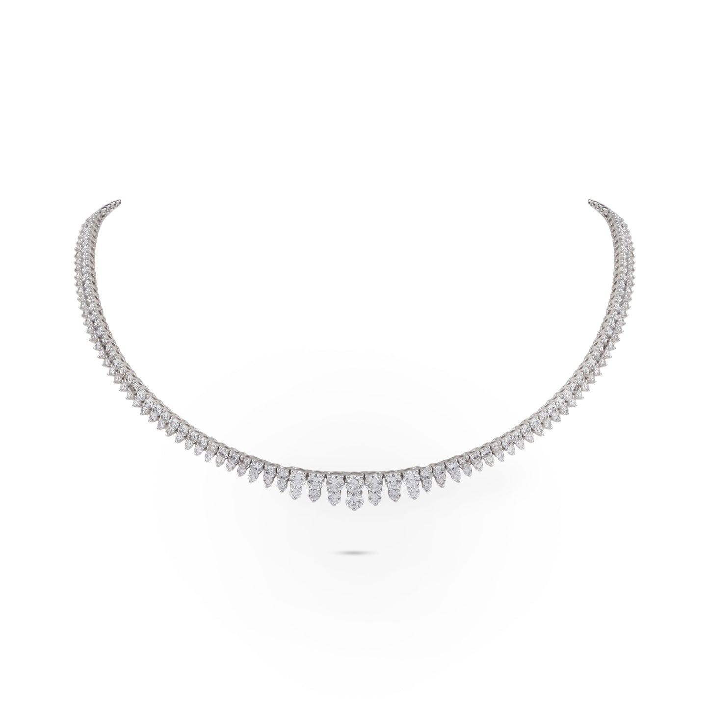 Double Layer Diamond Collar Necklace | Diamond Necklace | Ladies Necklace 