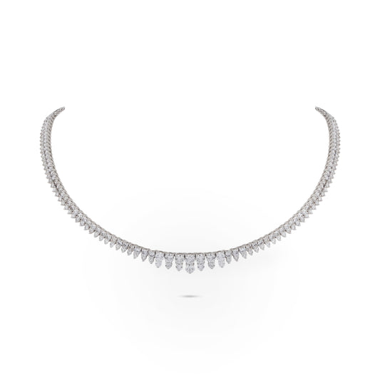 Double Layer Diamond Collar Necklace | Diamond Necklace | Ladies Necklace 