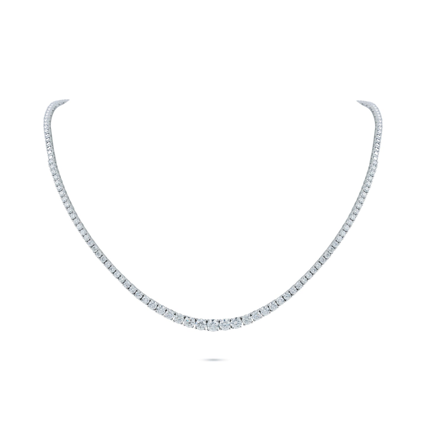 4.94 Carats Diamond Tennis Necklace