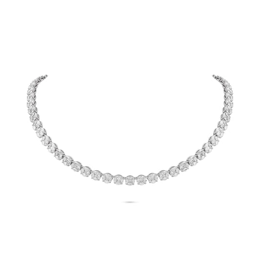 Illusion Diamond Collar Necklace | Diamond Necklace | Diamond Store