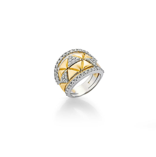 Okre by Yessayan - Yellow & White Gold Diamond Ring