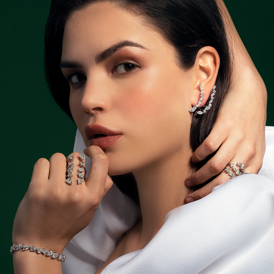 Open Band Multi Diamond Ring | best jewellery stores | diamond rings