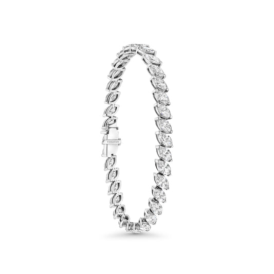 Marquise Diamond Tennis Bracelet