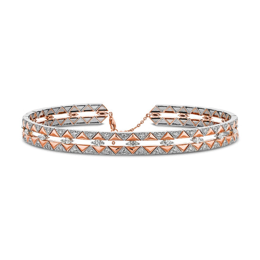 Okre by Yessayan - Rose Gold & White Diamond Choker | Diamond Necklace | Buy Necklace Online