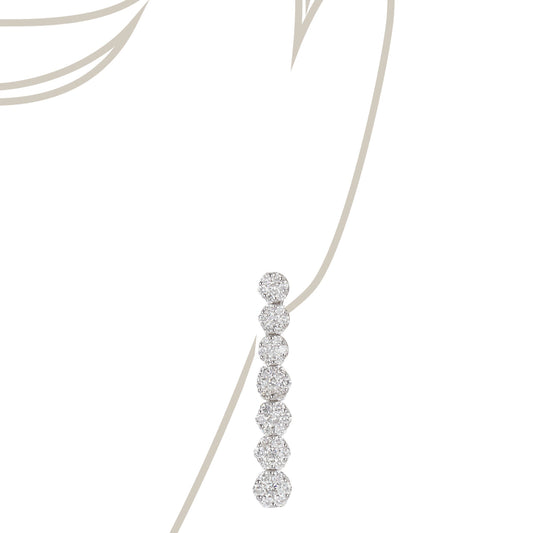  Illusion Diamonds Drop Earrings | Diamond sets 