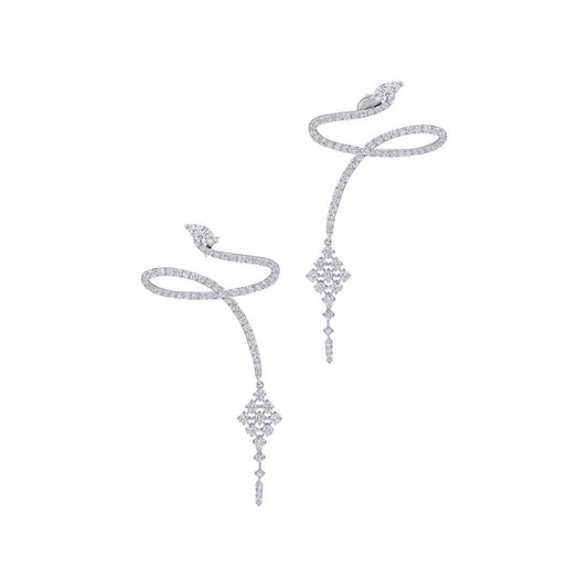 Twisted Diamond Earrings | Best Jewelry