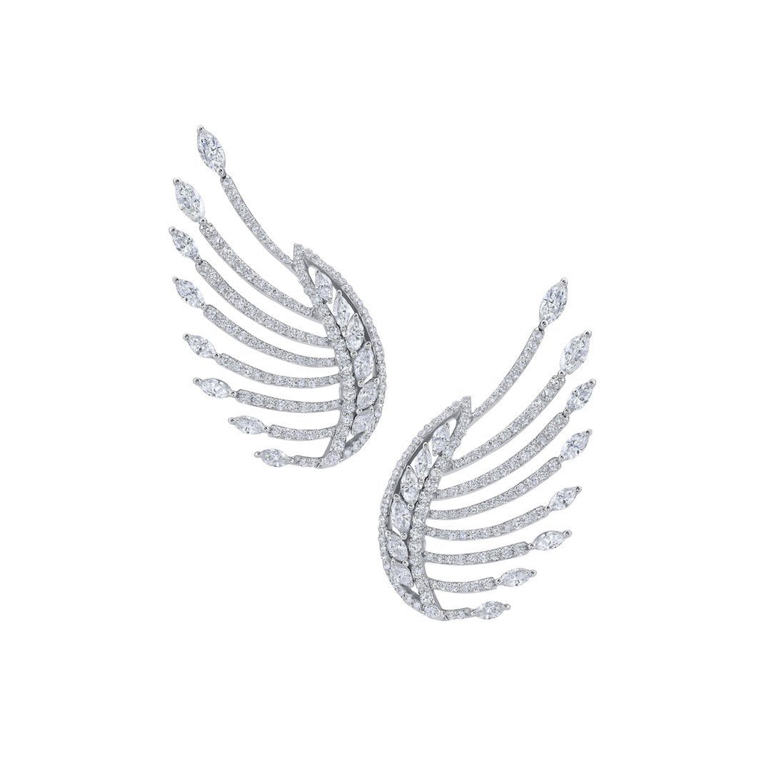 Cuff Diamond Earrings | Jewelry online shop