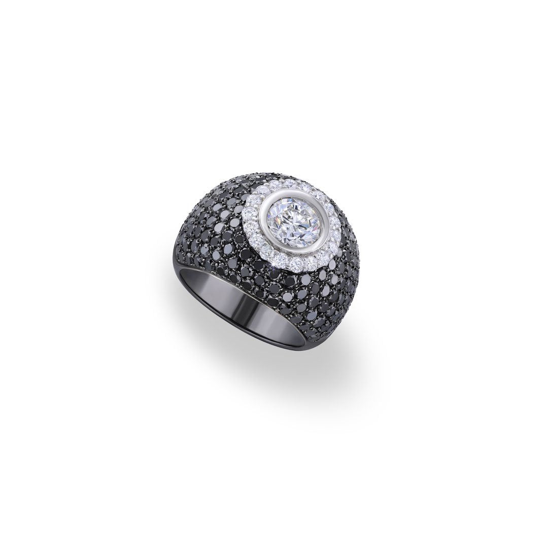 Black Diamond Solitaire | Diamond Ring | Solitaire Ring