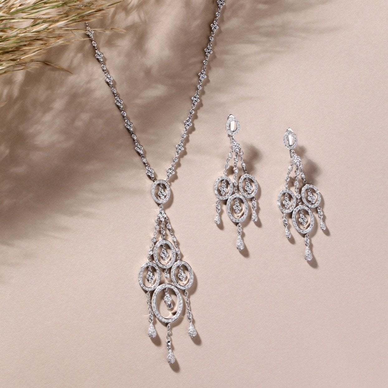 Chandelier Diamond Necklace | Diamond Necklace | Buy Diamond Necklace Online