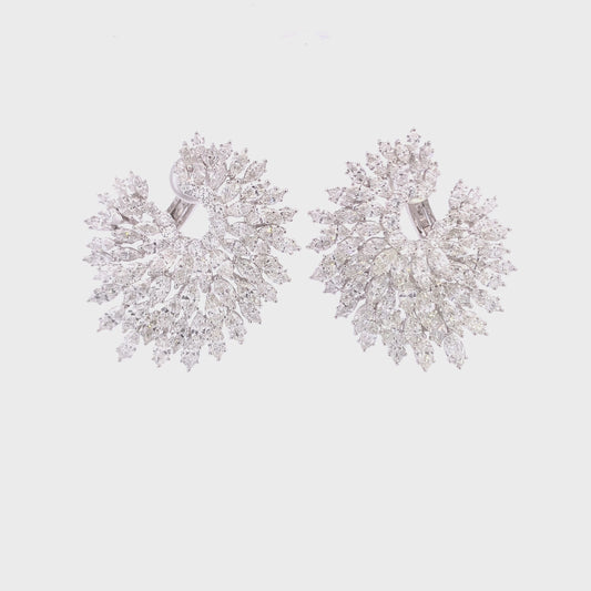 Diamond Flair Hoop Earrings