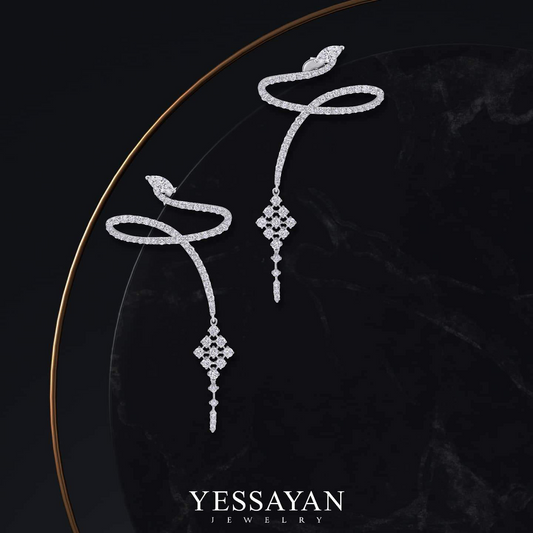 Twisted Diamond Earrings | Jewelry online