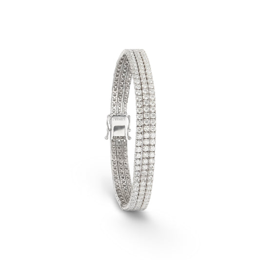 Triple Layer Tennis Bracelet | Diamond Bracelet 