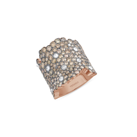 Champagne Diamond Cocktail Ring