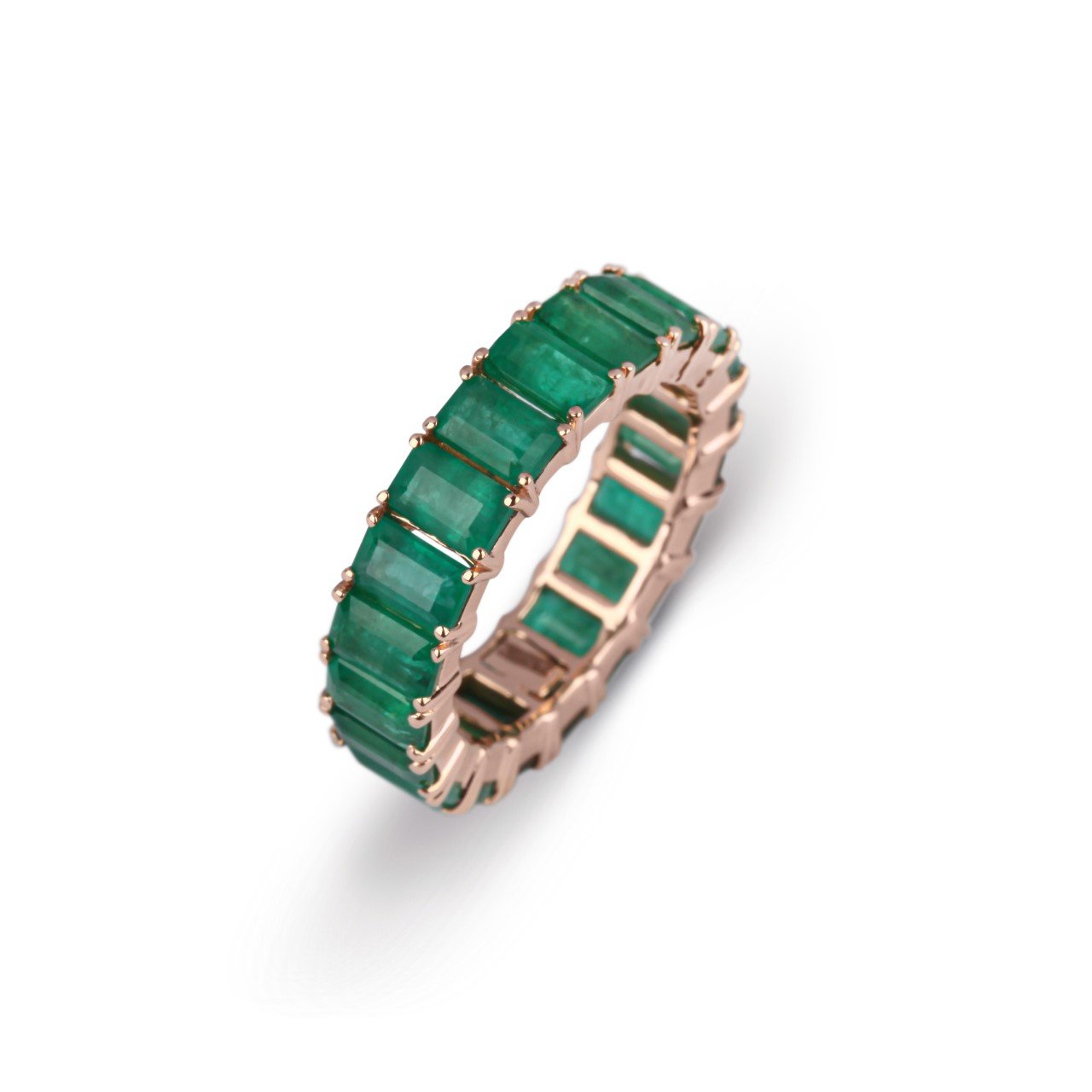 Emerald Eternity Band | diamond rings | Best places to buy jewelry