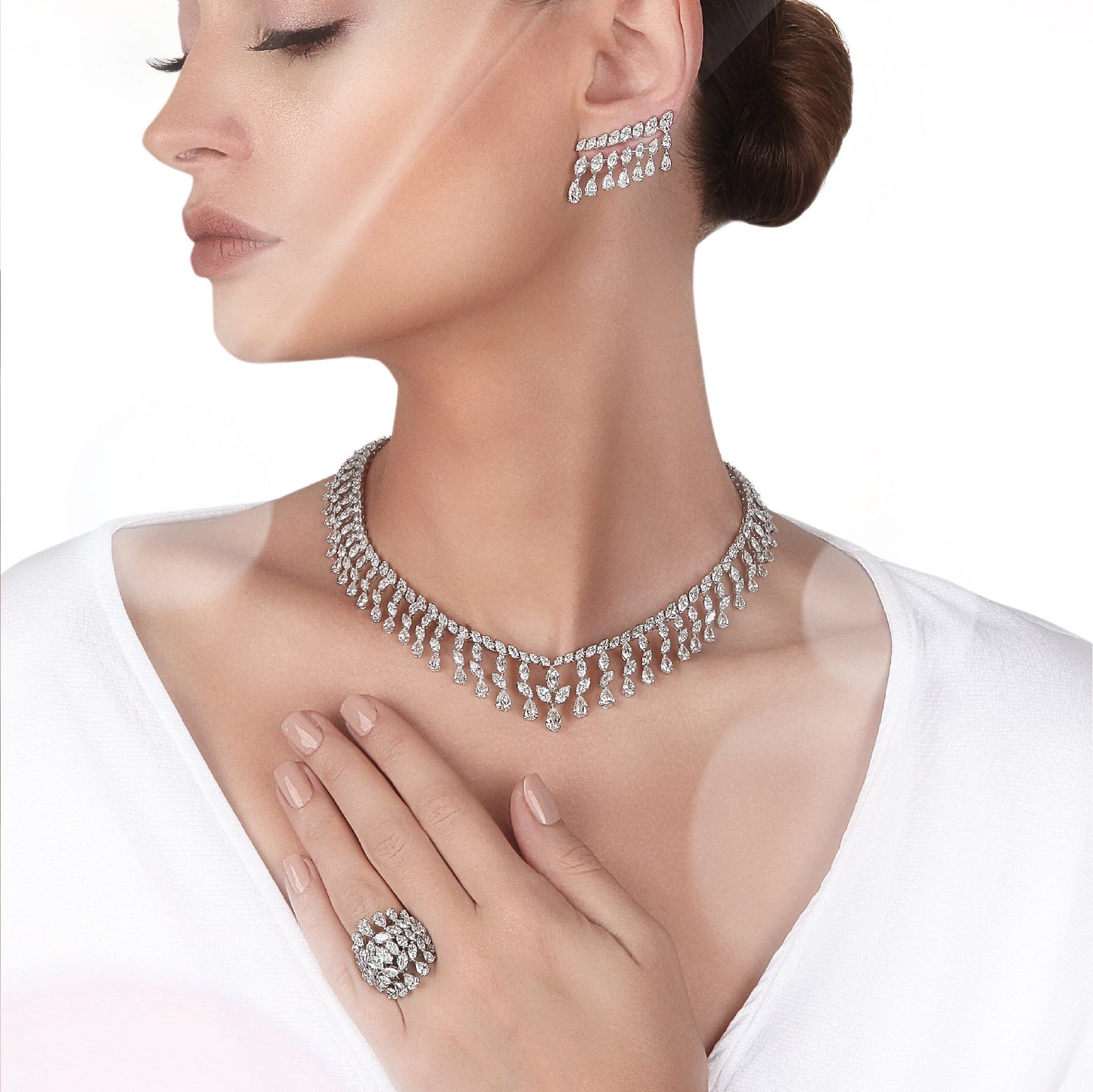 Diamond Necklace Set Online